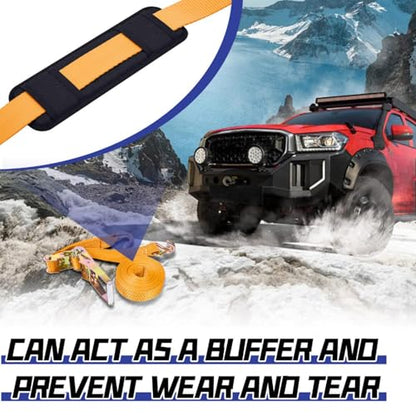 Seenelling 4 Pack Tie Down Strap Protector Sleeve Universal Protective Sleeves for Ratchet Straps Protective Strap Protector, Preventing Damage to Boat Trailers Kayaks Yacht Trucks, 4 x 12''(Black) - color: Black