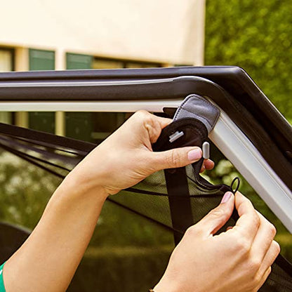 Munchkin® Brica® Magnetic Stretch to Fit™ Sun Shade, Black, 1 Pack - size: 18x34 Inch (Pack of 1), style: 1 Shade per Package