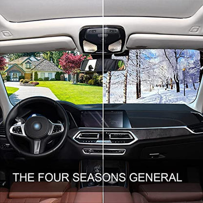 Windshield Sun Shade Funny Skeletons in Car Front Window Block UV Shades Visor Reflective Retractable for Car SUV Trucks - color: F011