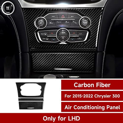 Car Air Conditioning A/C Panel Decals for 2015-2023 Chrysler 300 / 300C / 300S / Limited/Touring Accessories Interior Stickers - color: Center Control Panel