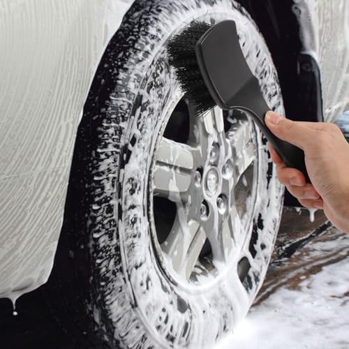 5 Pack Car Wheel Cleaner Brush Kit, Microfiber Cleaning Brush for Tire & Rim, Bendable & Durable, Detailing Brush Set for Cars, Trucks, Suvs & Motorcycles