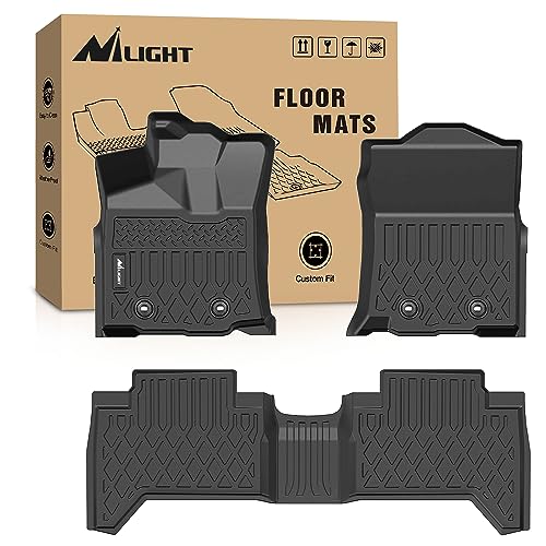 Nilight TPE Floor Mats for Toyota Tacoma Double Cab 2018 2019 2020 2021 2022 2023,All Weather Custom Fit Heavy Duty Floor Liners - size: 2018-2023 Toyota Tacoma|Double Cab