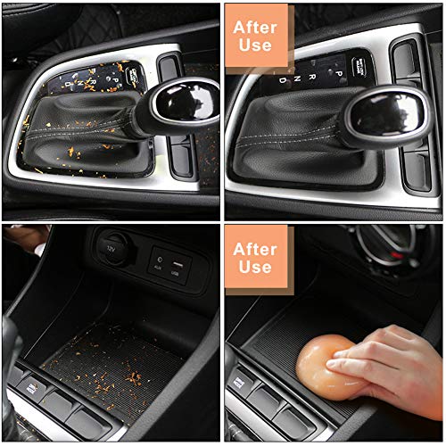 TICARVE Cleaning Gel for Car Detail Putty Car Vent Cleaner Putty Gel Detail Auto Tools Car Interior Cleaner Cleaning Mud for Car and Keyboard Cleaner Slime 2024 Upgrade - size: Orange 1Boxed