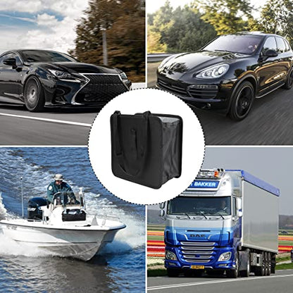 Fekey&JF Foldable Car Trash Can, Hanging Waterproof Leakproof Trash Can Storage Bag for Car with Large Capacity, Car Interior Accessories (Small) - size: Small