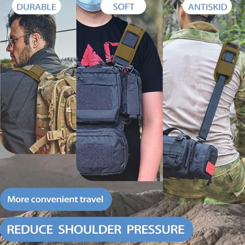 ZINMARK 2Pcs Ultra-Thick Shoulder Pad Cushions for Laptop Bags,Messenger Bags,Briefcases,Luggage, Tool Bags,Travel Bags etc - color: Camouflage Green