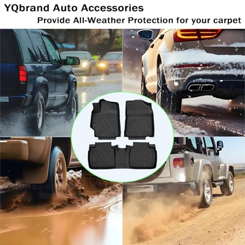 Camry Floor Mats for Toyota Camry Sedan 2012-2017 3D TPE All-Weather Protection Floor Mats Waterproof, Durable, Anti-Slip, Odorless Front & 2nd Row Dedicated Toyota Camry Floor Mat with Raised Lip - size: for Toyota Camry Sedan 2012-2017