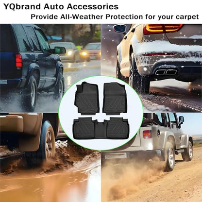 Camry Floor Mats for Toyota Camry Sedan 2012-2017 3D TPE All-Weather Protection Floor Mats Waterproof, Durable, Anti-Slip, Odorless Front & 2nd Row Dedicated Toyota Camry Floor Mat with Raised Lip - size: for Toyota Camry Sedan 2012-2017