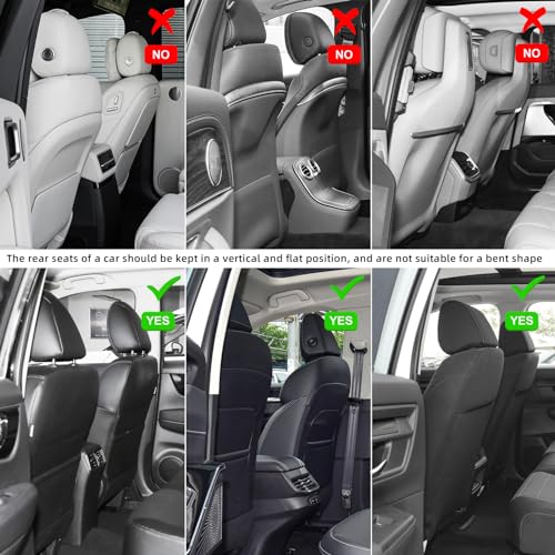 TAIKOO Seat Back Protector + Large Capacity Pocket Storage Organizer,Preventing the Impact of Children Stepping on the Seat Backrest (Cream White) - color: Cream White