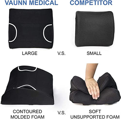 Vaunn Medical Lumbar Back Support Cushion Pillow - size: without Gel Pad