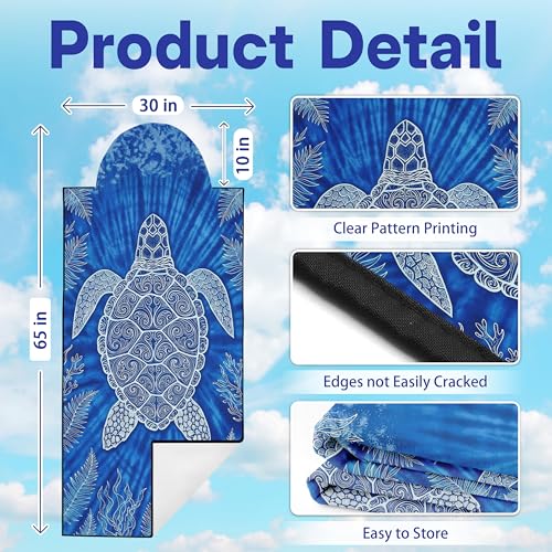 2 Pack Car Seat Towel Covers, Sweat-Proof Microfiber Seat Protectors for Gym, Running, Beach & Workout, Breathable Quick-Dry, Machine Washable, Blue Sea Turtle Print, Universal Fit - color: Blue Sea Turtle