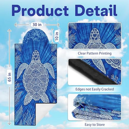 2 Pack Car Seat Towel Covers, Sweat-Proof Microfiber Seat Protectors for Gym, Running, Beach & Workout, Breathable Quick-Dry, Machine Washable, Blue Sea Turtle Print, Universal Fit - color: Blue Sea Turtle