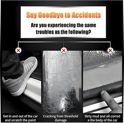 4Pcs Stainless Steel Door Sill Protector for BMW X5 2019-2024 2025, Car Door Sill Scuff Plate Guard Pedal Kick Protection Accessories