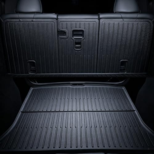 Floor Mats for 2021-2025 2026 Jeep Grand Cherokee L (Only for 7 Seats), 2 Row Bucket Seat TPE Floor Liners & Trunk Mat & 2nd and 3rd Backrest Mat for Grand Cherokee Accessories - size: 2021-2026 Jeep Grand Cherokee L Full Mats-7 Seats