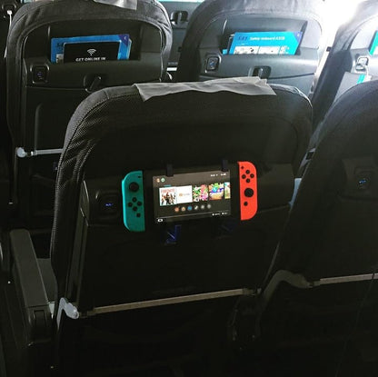 TabletHookz v3. Tablet/iPad Holder for The Plane Train and car. Hands-Free. Mount Your Device securely at Eye Level. Create Your own Inflight Entertainment While Keeping Your Device Safe and Secure.