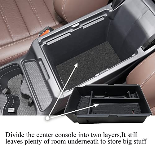 Center Console Organizer Compatible with Honda CRV CR-V 2026-2023 Car Accessories for 2023+ CR-V Hybrid, ABS Plastic, Black ABS Insert Tray Storage Box Glove Pallet - size: for CR-V 2023-2026