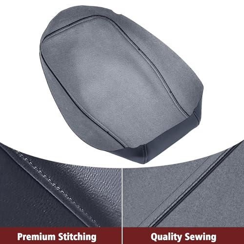 KBH Center Console Armrest Cover Replacement for Toyota Avalon 2013 2014 2015 2016 2017 2018, Vinyl Leather, Car Arm Rest Lid Skin Upholstery, Anti-Scratch, Dark Gray (Without Lid) - color: Dark Gray, size: Center Console Cover Replacement