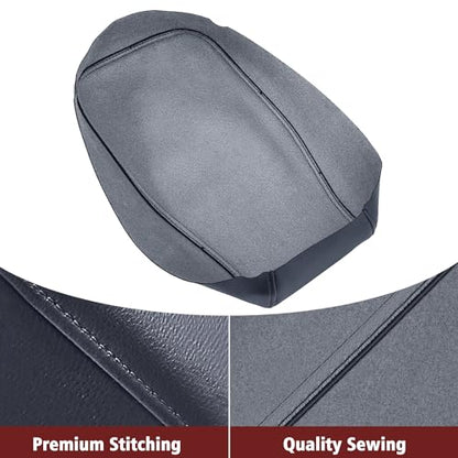 KBH Center Console Armrest Cover Replacement for Toyota Avalon 2013 2014 2015 2016 2017 2018, Vinyl Leather, Car Arm Rest Lid Skin Upholstery, Anti-Scratch, Dark Gray (Without Lid) - color: Dark Gray, size: Center Console Cover Replacement