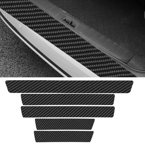 Car Door Sill Protector, Carbon Fiber Anti-Scratch Automotive Doors Edge Guards, Waterpoor Car Door Threshold Protection Auto Decoration Sticker, Universal Vehicle Interior Accessories (5PCS) - size: 5PCS