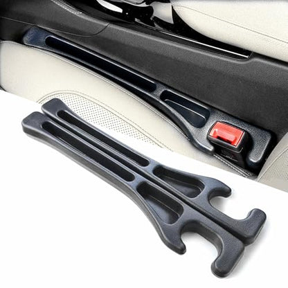 2 Pack Car Seat Gap Filler Stopper/Catcher, No-Drop Seat Guard Insert Between Seat and Console Black Car Accessories Auto Crevice Blocker Pad Plug Seat Gap Guard YMT-A02
