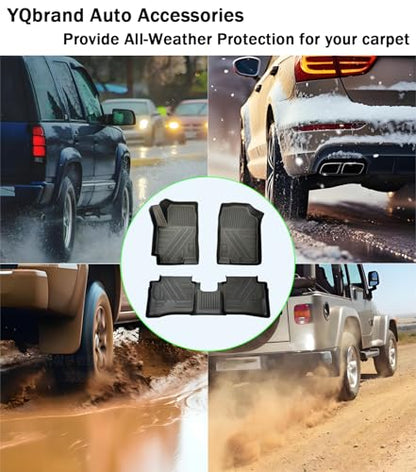 Accent Floor Mat - All Weather Compatible with 2012-2017 Hyundai Accent Floor Mat Waterproof Durable Anti-Slip Odorless TPE Front and Rear Row Set Custom-Fit High-Edge Floor Liner - size: for Hyundai Accent 2012-2017