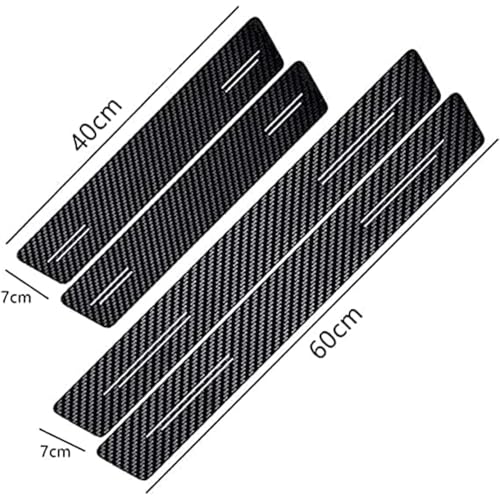 Car Door Sill Protector for Lincoln Nautilus 2024 2025,Waterproof Scratch Carbon Fiber Practical Reducing Scuff Lightweight Non-Slip Kick Plate Protector