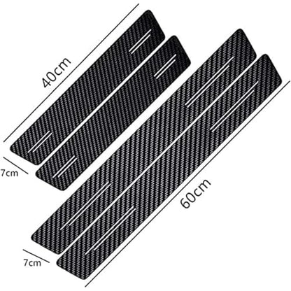 Car Door Sill Protector for Lincoln Nautilus 2024 2025,Waterproof Scratch Carbon Fiber Practical Reducing Scuff Lightweight Non-Slip Kick Plate Protector