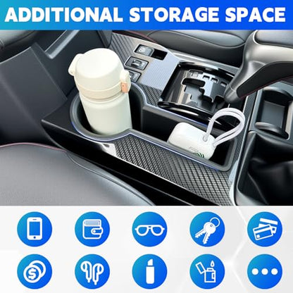 Cup Holder Fits for 2014-2024 Toyota 4Runner Center Console Coaster Cup Mat Compatible with 4Runner Interior Accessories Organizer Storage Tray (Rear Right) - size: 14-24 Rear Right