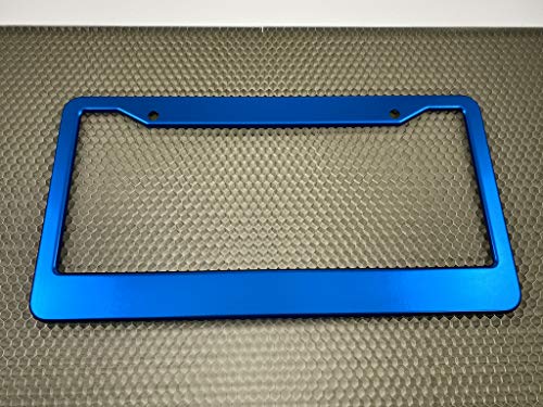 Special Edition Anodized Aluminum CAR License Plate Frames - Blue - color: Blue