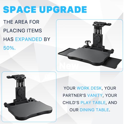 Car Back Seat Tray Table-Stable Auto Backseat Food Trays Desk for Rear Passenger Road Trip Eating & Work, Multifunctional Adjustable Travel Tray with Phone Drink Holder for Laptop iPad