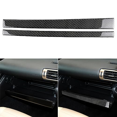 NVCNX Car Dashboard Co-Pilot Dash Cover Decal Compatible with Lexus IS250 2014 2015 / IS200t 2016 2017 / IS300 2016-2020 / IS350 2014-2020 Carbon Fiber Interior Trim Accessories Black - color: Co-pilot Dashboard Panel