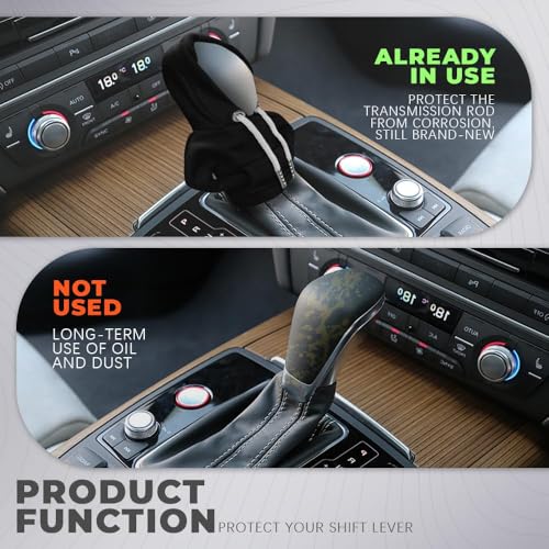 Gear Shift Hoodie, Gear Shift Cover, Fashionable Hoodie Automotive Gear Shift Knob Protector, Car Accessories Mini Sweater Gear Shift Knob Cover for Car Gear Shift Levers (Black-2PCS) - color: Black-2PCS