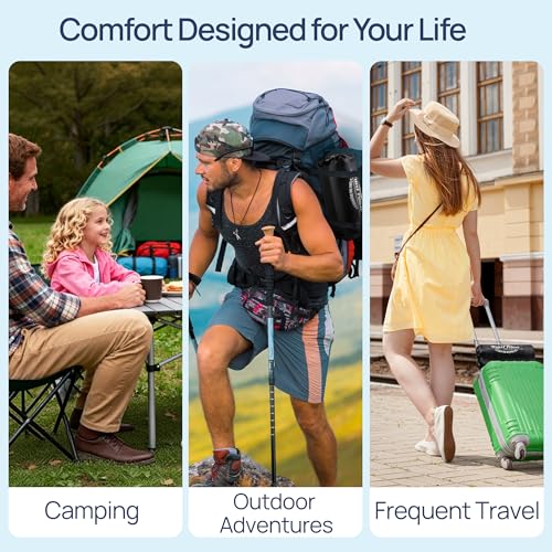 fulocean Small Cooling Memory Foam Pillow for Travel & Camping, Compressible Adjustable Pillow for Medium Firm Neck Knee Lumbar Support,Washable, Ideal Sleeping, Car, Airplane, Backpacking, Gifts - size: M - 18 x 13 Inch