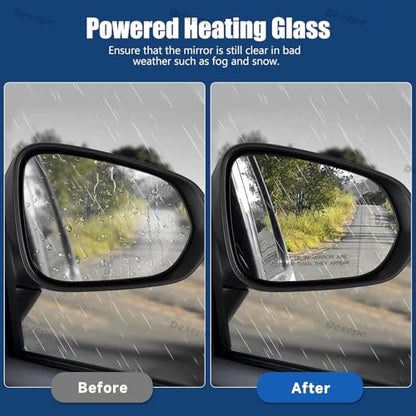 Passenger Side Mirror Assembly Compatible with Lexus RX 350 350L 450h 450hL 2016-2022 with Heated, Blind Spot Monitor, Turn Signal, Power Folding Adjust Memory Black (13 Pin Right) - size: 13Pin Right