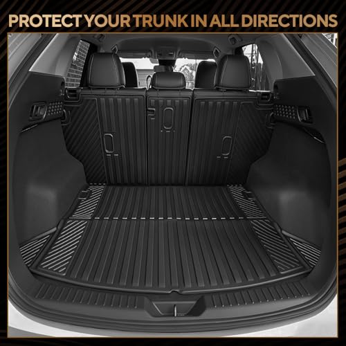 Naibeve Floor Mats for 2010-2017 Volvo XC60 - All Weather Custom Fit for Volvo XC60 Floor Mats & Cargo Mat & Backrest Mats Waterproof Interior Accessories - size: 26)XC60|2010-2017