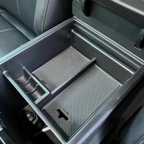 CDEFG for 2024 2025 Telluride Center Console Organizer Tray for Kia Telluride 2025 2024 2023 2022 2021 2020 Armrest Tray Storage Box Insert Tray Telluride Interior Accessory (Black Trim) - color: Black Trim