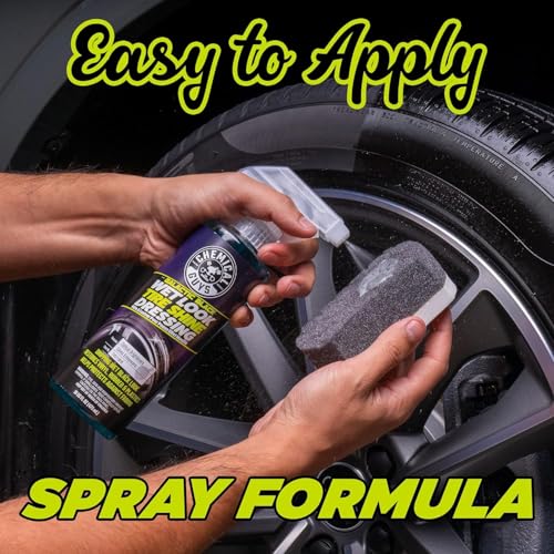 Chemical Guys Galactic Black Wet Look Tire Shine Dressing, for a Whole New Level of Shine and Depth of Black, Safe for Cars, Trucks, Motorcycles, RVs & More, 128 fl oz - TVD118 - size: 128 Fl Oz (Pack of 1)