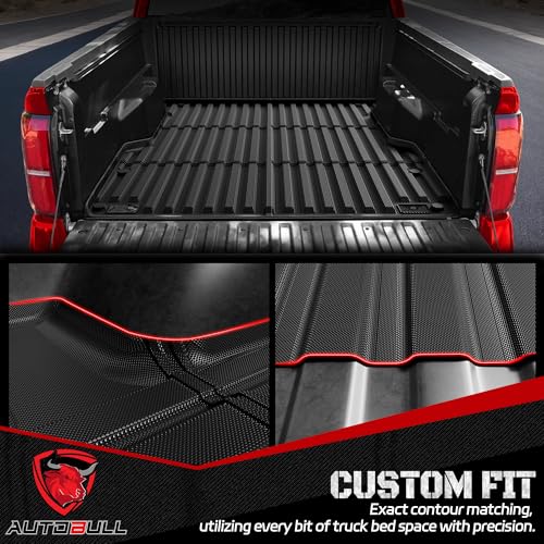 Truck Bed Mat Bed Liner Fit for Toyota Tacoma 2024-2026 (5FT,60.3") (Not Fit Drop-in Liners), Vehicle Truck Bed Liner Custom Fit All Weather Protection TPE Pickup Car Bed Mat - style: 15)2024-2026 |Toyota Tacoma Bed Mat (5FT)