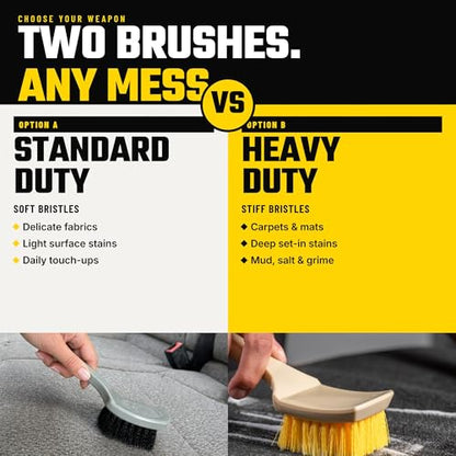Chemical Guys, The Nifty Interior Detailing Brush 2 Pack, Soft Bristle Cleaning Tool for Car Vents, Dashboards, Steering Wheels, Door Panels, Cup Holders, Auto Interior Detail Brush Set - size: 2 Pack