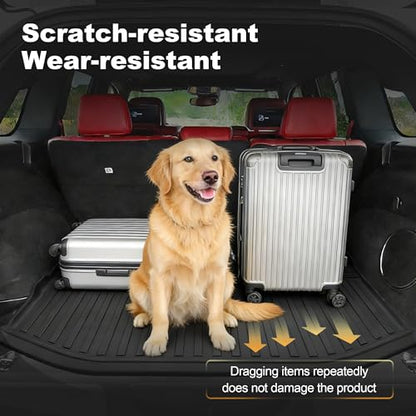 Cargo Mat Fit for 2011-2021 Jeep Grand Cherokee Rear Cargo Liner: All Weather Custom Fit TPE Automotive Trunk Liner - Grand Cherokee Trunk Mat, Black - style: 5) for Jeep Grand Cherokee 2011-2021 Cargo Liner