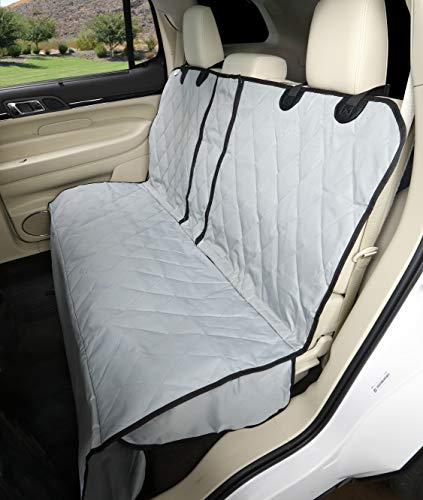 4Knines Dog Hammock for Full Size Trucks & Large SUVs (XL, Grey) – Bench Seat Covers for Trucks with 60/40 Split Seats - Armrest & Seatbelt Access – Waterproof, Easy Install, Machine Washable - color: Grey, size: Extra Large