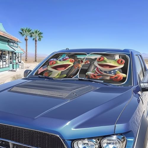 Car Window Sun Shade,Chameleon 2 PCS Auto Shade for Windshield Visor,Block UV Reflect Heat to Keep Your Car SUV Truck Cool - color: Chameleon