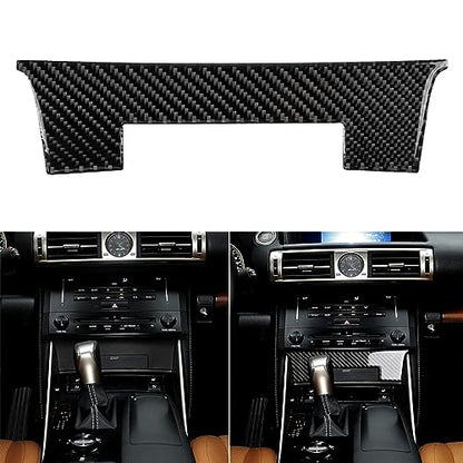 NVCNX Car Dashboard Dash Trim Cover Decal Compatible with Lexus IS250 2014 2015 / IS200t 2016 2017 / IS300 2016-2020 / IS350 2014-2020 Carbon Fiber Interior Trim Accessories Black - B - color: Dashboard Trim - B