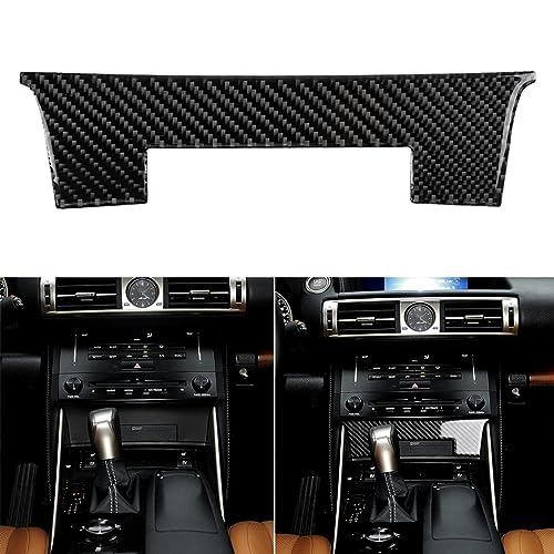 NVCNX Car Dashboard Dash Trim Cover Decal Compatible with Lexus IS250 2014 2015 / IS200t 2016 2017 / IS300 2016-2020 / IS350 2014-2020 Carbon Fiber Interior Trim Accessories Black - B - color: Dashboard Trim - B