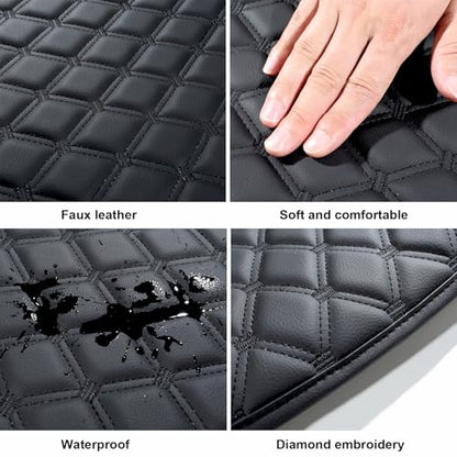 GIANT PANDA Custom Center Console Cover Fit for Toyota Highlander 2008 2009 2010 2011 2012 2013 2014,Waterproof-Anti-Scratch,Faux Leather Armrest Center Cover - Full Protection - Black - color: Highlander 2008-2014, size: Highlander
