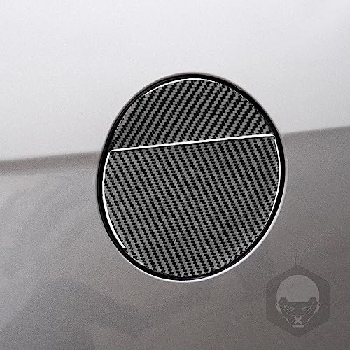 2pcs Real Soft Carbon Fiber Car Fuel Tank Cap Gas Cap Panel Switch Cover Trim Sticker Compatible with Ford Mustang GT/Shelby 2009 2010 2011 2012 2013 2014 Auto Exterior Accessories Black - color: Fuel Tank Cap