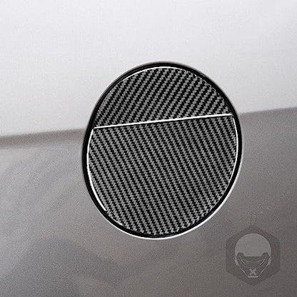2pcs Real Soft Carbon Fiber Car Fuel Tank Cap Gas Cap Panel Switch Cover Trim Sticker Compatible with Ford Mustang GT/Shelby 2009 2010 2011 2012 2013 2014 Auto Exterior Accessories Black - color: Fuel Tank Cap