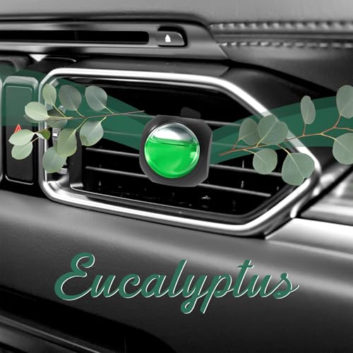 Car Air Freshener Vent Clips, 8 Pack, Provides Long-Lasting Scent, Up to 240 Days, Odor Eliminator (Eucalyptus) - color: Eucalyptus