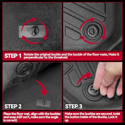Naibeve Floor Mats for 2024 2025 2026 Honda Prologue/Chevrolet Chevy Blazer EV - All Weather Custom for Honda Prologue Floor Mats Trunk mat Backrest Mats Interior Accessories - size: 11)Blazer EV/Prologue|2024-2026