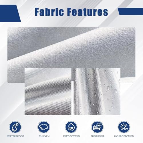 Kayme 6 Layers Sedan Car Cover Custom Fit for BMW 5-Series，M5 528i 530 530i 535i 540i (1988-2026), Waterproof All Weather for Automobiles,Rain Sun UV Protection.Silver - size: Custom Fit BMW 5-Series