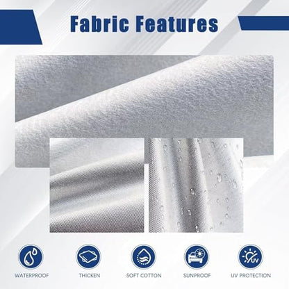 Kayme 6 Layers Sedan Car Cover Custom Fit for BMW 5-Series，M5 528i 530 530i 535i 540i (1988-2026), Waterproof All Weather for Automobiles,Rain Sun UV Protection.Silver - size: Custom Fit BMW 5-Series